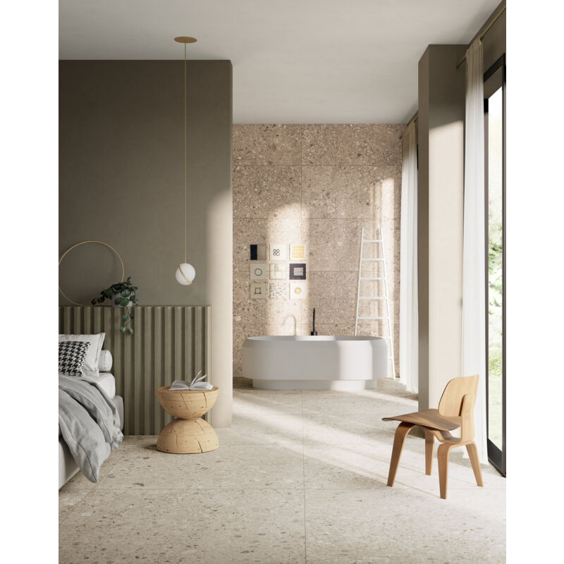 Stone By Stone - Grès cérame - stelvio - Bianco - 40x80 - Naturelle - (0,96 m²)