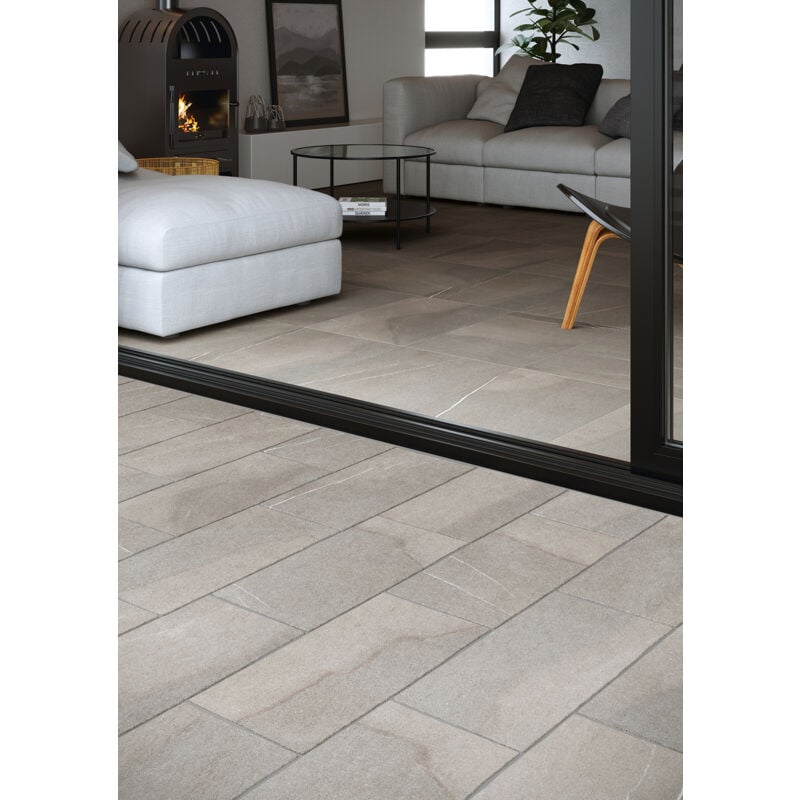 Stone By Stone - Grès cérame - stone lab - Piasentina - 21,6x43,5 - Naturelle - (1,31 m²)