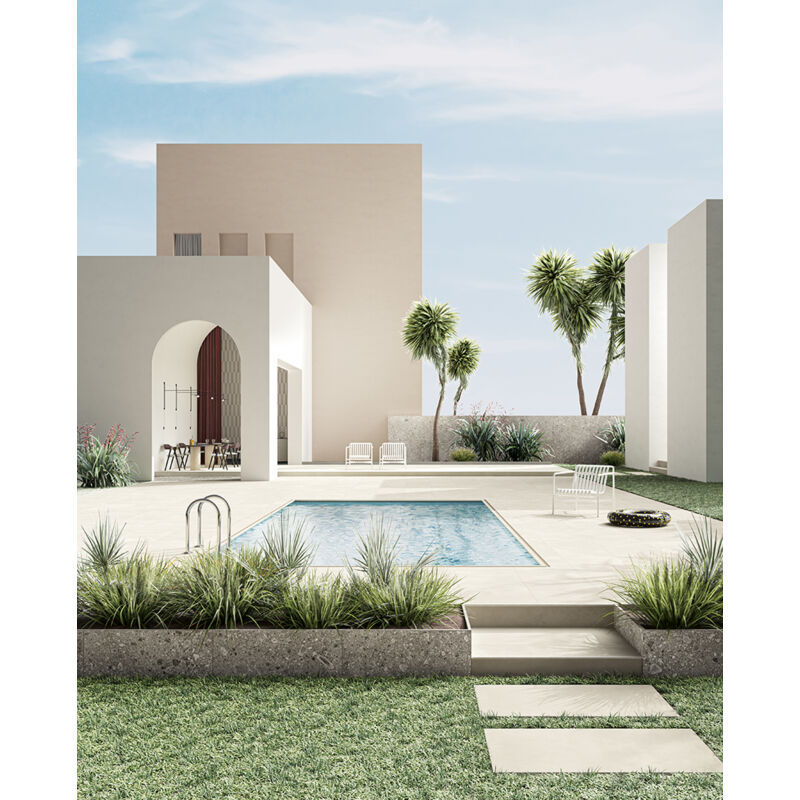 Stone By Stone - Grès cérame - timeline 2 - White - 60x120 - Antidérapant - (0,72 m²)