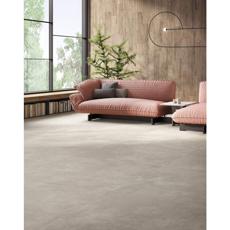 Grès cérame - TIMELINE - Beige - 120x120 - Naturelle - (1,44 m²)