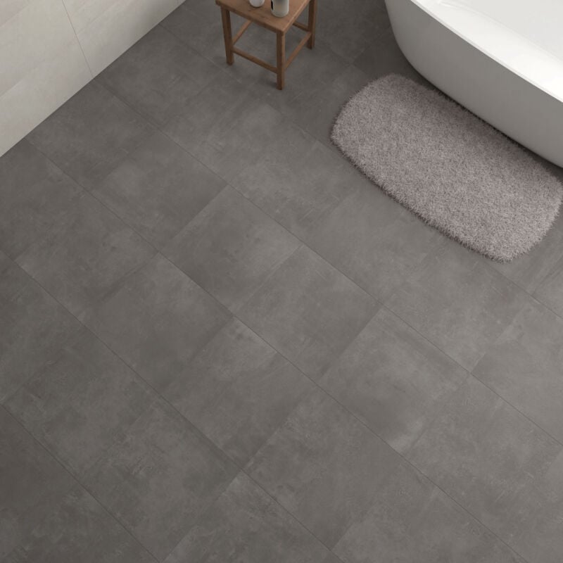 Stone By Stone - Grès émaillé - alpe - anthracite - 45x45 - Naturelle - (1,01 m²)