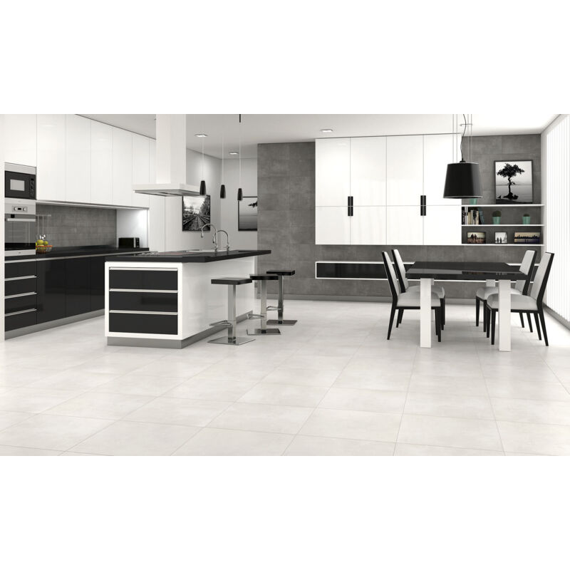 Stone By Stone - Grès émaillé - alpe - white - 45x45 - Naturelle - (1,01 m²)