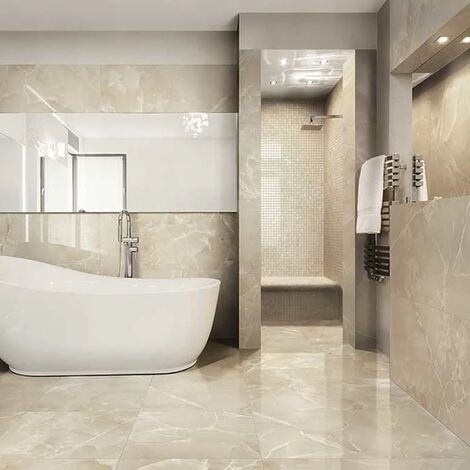 Gres Porcellanato Effetto Marmo Rettificato Naturale 30x60 Oyster Exalt - Florim