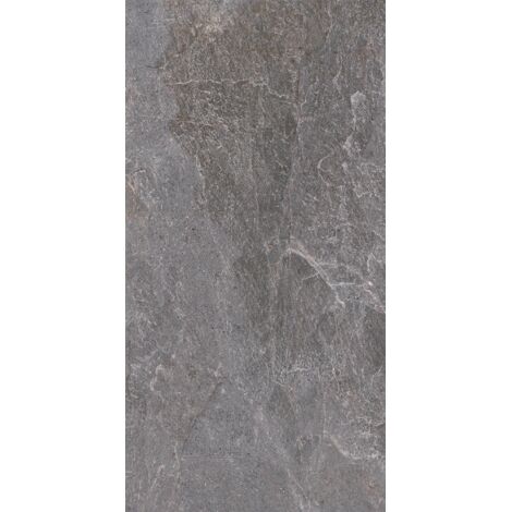 Gres Porcellanato Effetto Pietra Deluxe Grigio Scuro Opaco Rt 60X120 - EGSM1602 (Ceramishop.it)