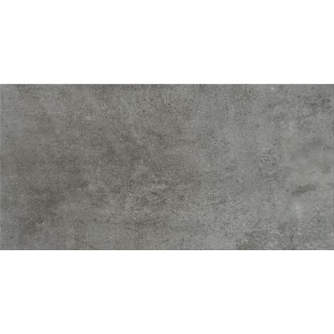 Gres porcellanato smaltato grigio cemento 30x60 cm