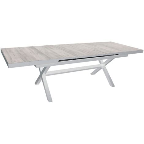 GRES - tavolo da giardino allungabile in alluminio e gres