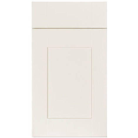 Gresham White Vinyl Wrapped Replacement Kitchen Cabinet Unit Doors