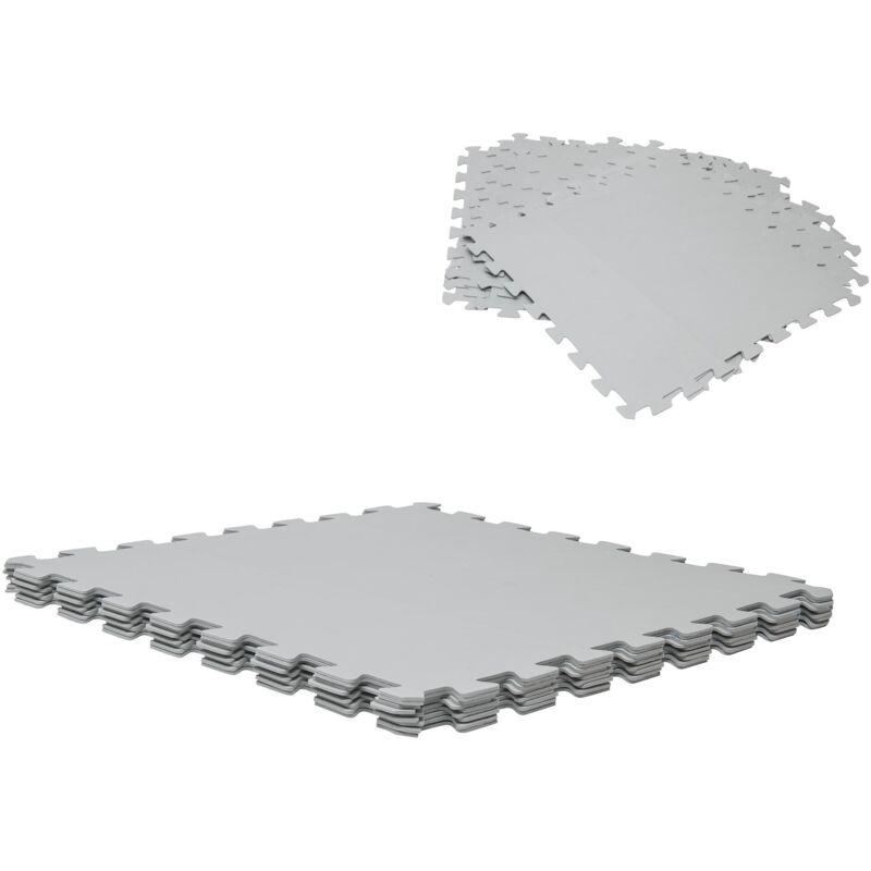 Baldosas Para Piscina Gris 50X50Cm Grosor De 3Mm 9 Piezas Werka Pro