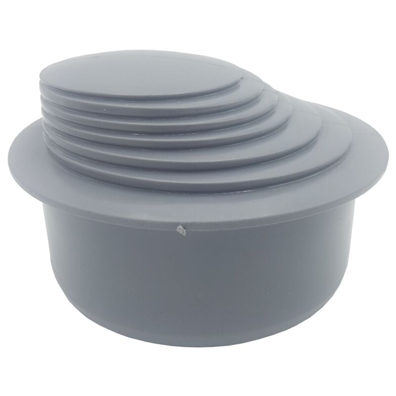 Grey Colour Gutter Down Pipe Downpipe Downspout Reducer 110mm to Any Size Reduction