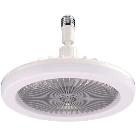 Grey E27 LED Ceiling Fan Lamp With Aromatherapy Function 3 Working Modes No Remote Switch Control Box Set For Home Cooling