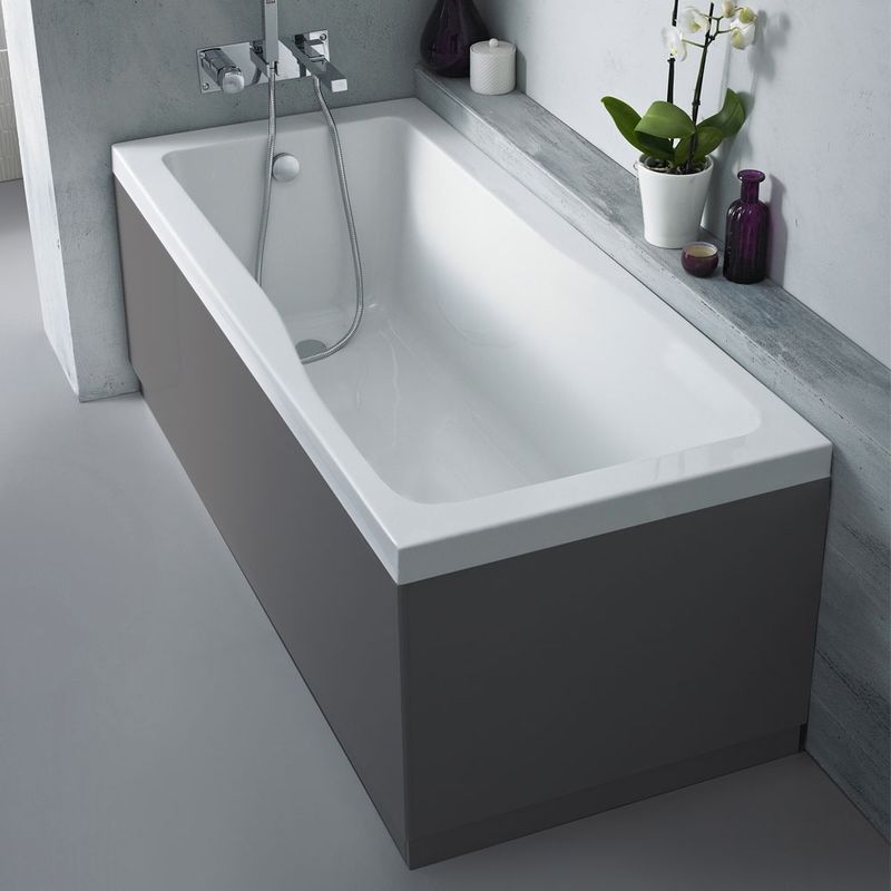 Vasari MDF Gloss White Bath Side Panel 1700mm Side and 800mm End Pack