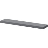 bathroom floating shelves grey