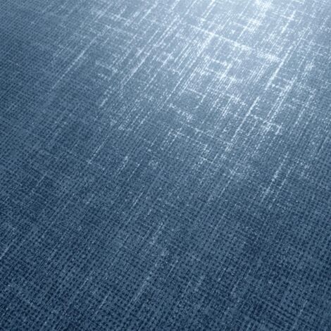 Grey Ochre Yellow Blue Linen Effect Metallic Damask Leopard Feature Wallpaper[FULL ROLL - Linen Texture Blue 173533]
