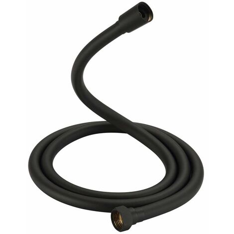 GRIFEMA G852B-18 G852B-18-Flessibile Doccia, Tubo Universale, PVC, 1.8 m, Nero, Black 1.8M