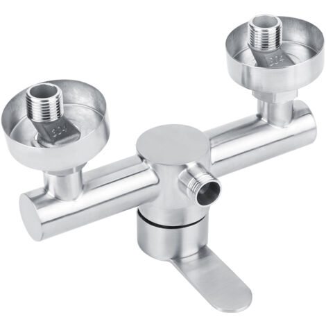 Grifería de ducha fabricada en acero inoxidable 304, grifería termostática para baño con conexión G1/2 pulgada, 19,5 cm