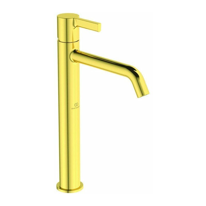 

Ideal - Grifería lavabo JOY saliente 170 mm oro cepillado con base alargada, sin desagüe. ESTÁNDAR