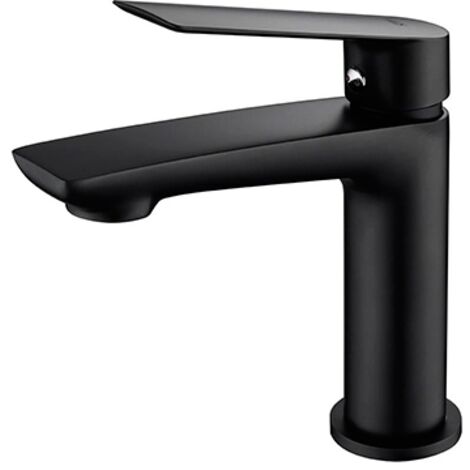 Grifería monomando de Lavabo Negro Mate Serie Luxor IMEX
