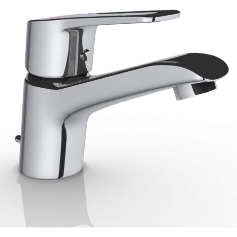 Grifería Para Lavabo MINKUROW En Latón Cromado. Grifo De Baño, Agua Fría Y Caliente, Grifo De Baño Clásico, Mezclador Monomando De Lavabo