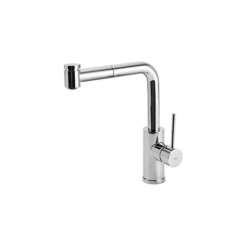 

TOP-TRES 162438 Grifo Fregadero Vertical con Ducha Extraíble