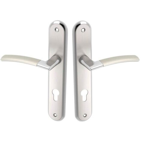 Griff an einer langen Platte LUXOR Satin 72 mm
