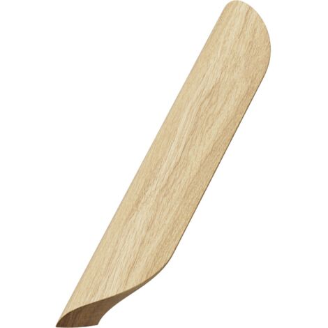 Griff Archive LA 192mm, Holzgriff robuster Möbelgriff Breite 240mm, Eiche lackiert