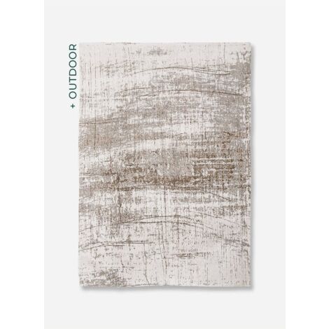 GRIFF DESIGN – MAD MEN MODERNER TEPPICH – Hergestellt in Belgien – Handveredelt – Natürliche Rutschfestigkeit – 85 % Baumwolle – 15 % Polyester – Betondschungel – 80 x 150 cm