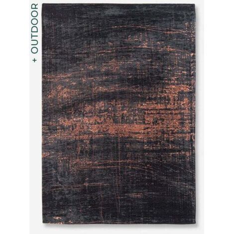 GRIFF DESIGN - TAPPETO MODERNO MAD MEN - Prodotto in Belgio - Tessuto piatto jacquard meccanico - Rifinito a mano - Antiscivolo naturale - 85% cotone - 15% poliestere - Rame Soho - 80 x 150 CM