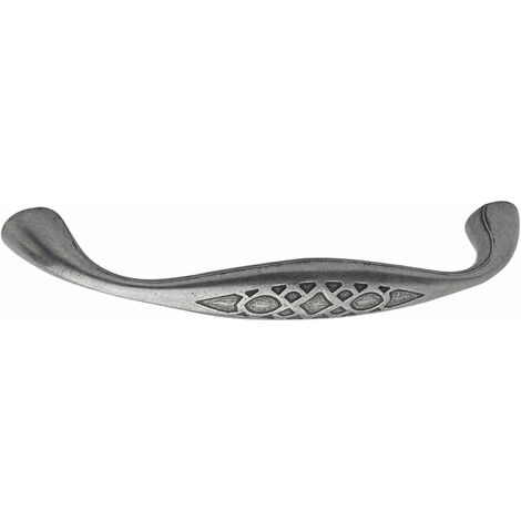 Griff Djerba LA 128 mm, Breite 147 mm, Zinkdruckguss verzinnt antik