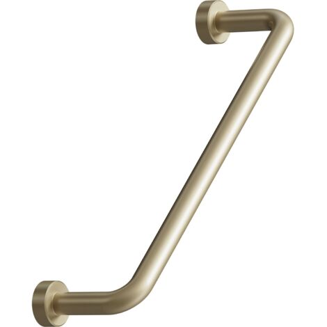 Griff Lounge ø 7mm, LA 128mm, Möbelgriff Breite 142mm, Messing gebürstet