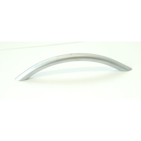 Griff Meduna Schubladengriff B 375 mm gebogen Möbelgriff Stahl verchromt matt