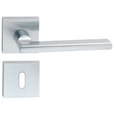 GRIFF MIT ROSETTE MESSING CHROM SATINIERT FRASCIO SERIE METRO