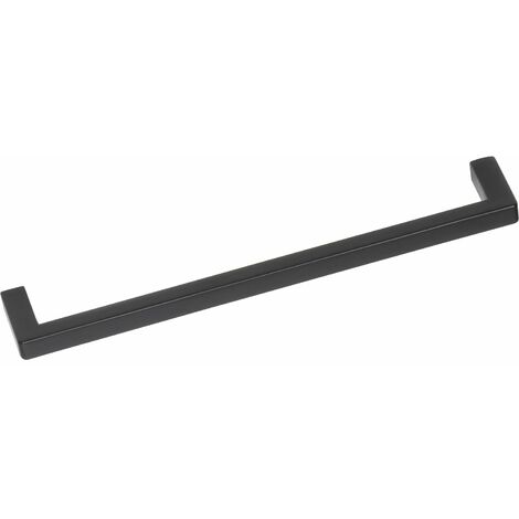 Griff Naoise LA 160mm, Möbelgriff Breite 168mm, Zinkdruckguss schwarz matt lackiert