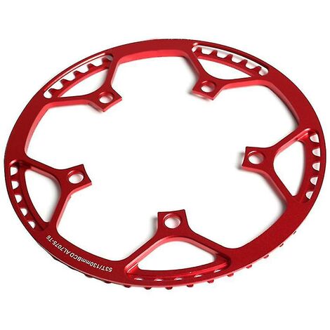 Griffe connecteur pièces ronde Durable plaque engrenage pliant vélo vélo outil en alliage d'aluminium dent disque chaîne roue accessoires rouge 58t