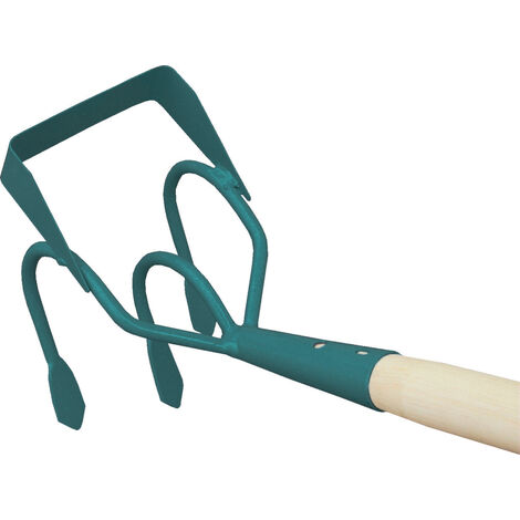 Griffe de jardin 3 dents spatulées – Lame sans manche pour aération optimale du sol – Outil professionnel pour sarclage et désherbage – Forges De Magne