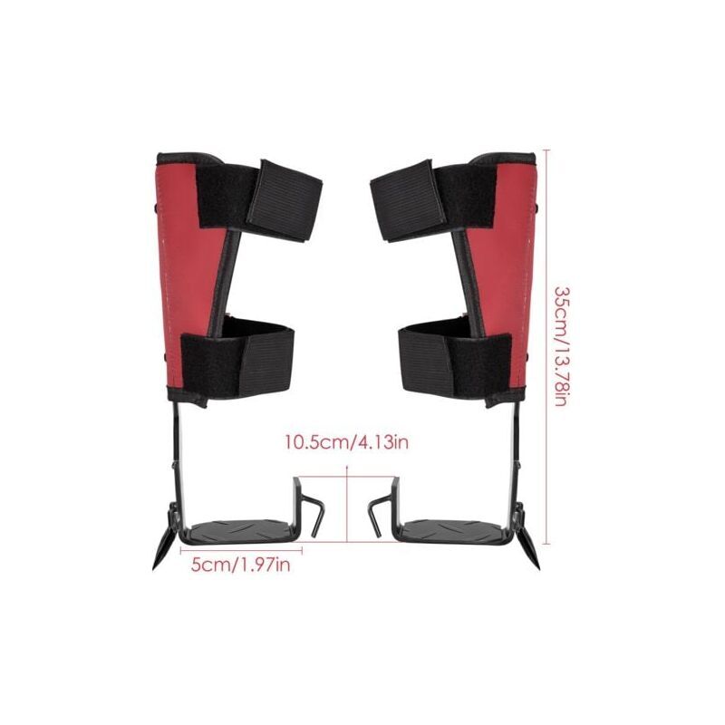 -Griffe elagage,Ensemble de Pointes d'escalade d'arbre avec Sangles de Ceinture de Harnais de sécurité réglables TRIMEC
