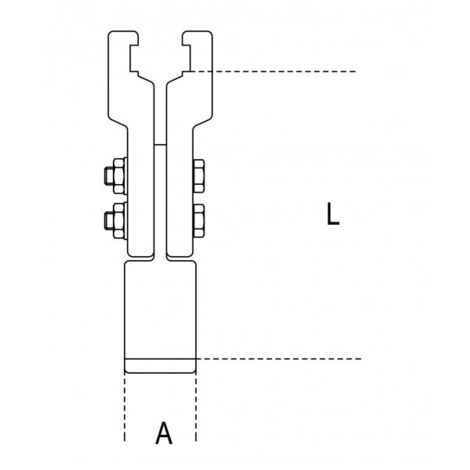 Griffe sottili per estrattore  beta 1501g - 25/130 (L 100)