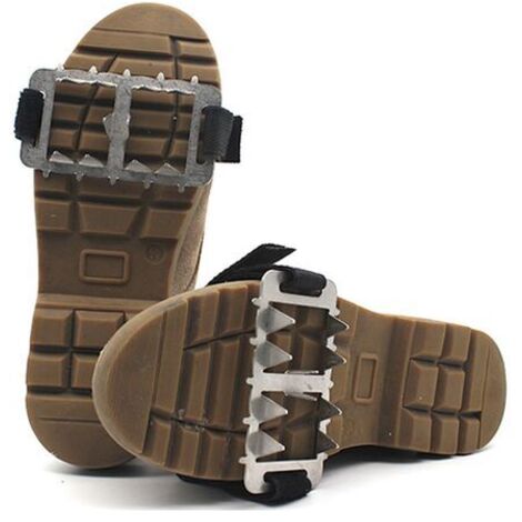 Crampons Pour Chaussures D'hiver - 10 Pointes En Acier - Taille M - Antidérapant Glace Et Neige