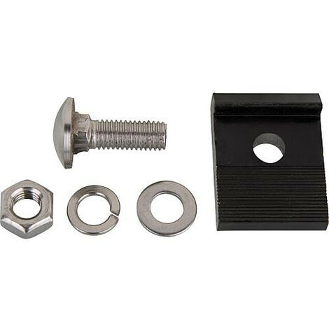 Griffes de serrage avec vis bombée M 10 x 30 mm, disque, Ecrou pour pour kit de montage sur toit standard
