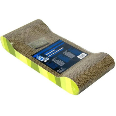 Griffoir carton ondulé 49x22x75 cm zebre vert