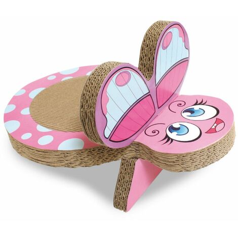 Griffoir en carton Butterfly Dora pour chats