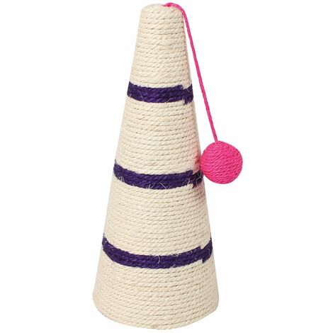 Griffoir en sisal Birillo avec jouet pour chat