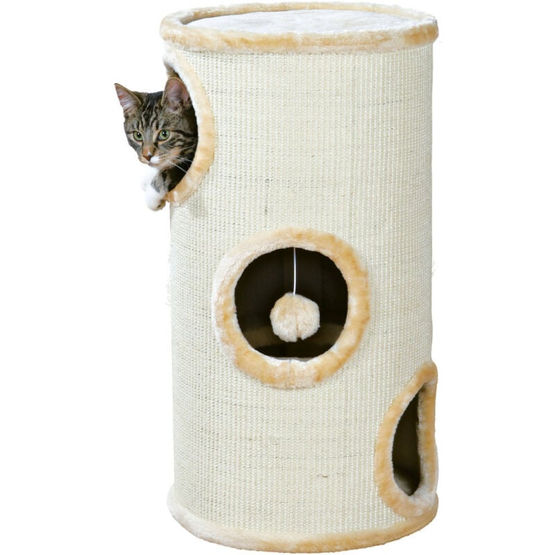 Trixie - Arbre à chat tour Samuel. ø 37 cm x 70 cm de hauteur couleur beige. pour chat.