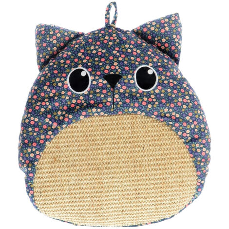Griffoir en sisal naturel tissu fleur 36 x 34 x 7 cm, pour chat - zolux