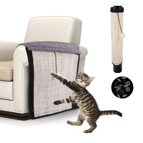 Griffoir En Sisal Pour Chat Tapis De Protection Pour Canapé 110×29cm (1pcs)