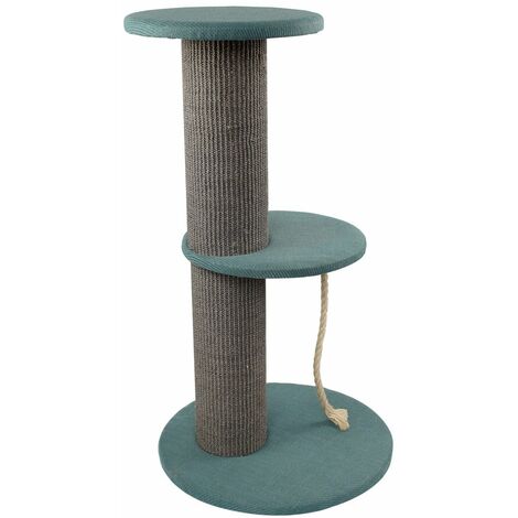 Griffoir modèle JUMPER ROPE avec jouets et élévateur pour chat