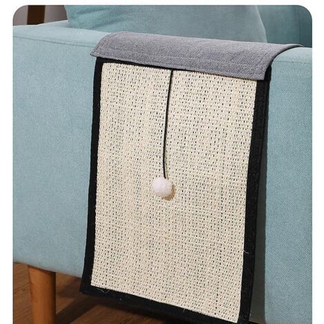griffoir Pour Chat Canap Avec Boules Lastiques Jouets Et  Griffe Chat Canap - Sisal Naturel - Griffoir Chat Canap Qui Protge Tous Les Types De Meu