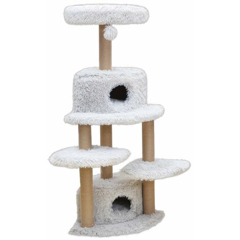 Griffoir pour chat modèle Turbine avec jouets et élévateur pour chat