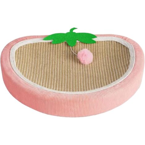 Griffoir pour Chat Tapis De Griffoire en Sisal Fraise pour Chat Matelas