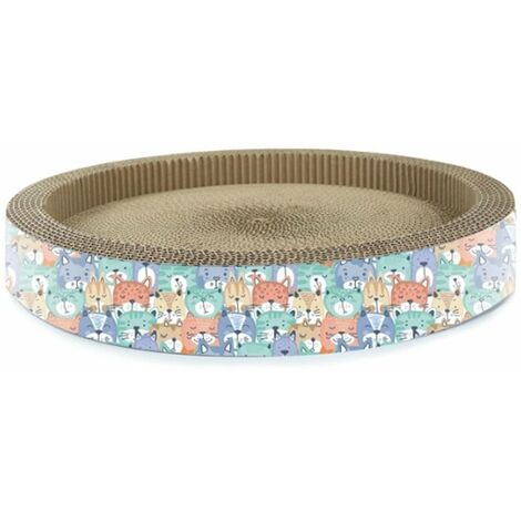 Griffoir rond en carton pour chats