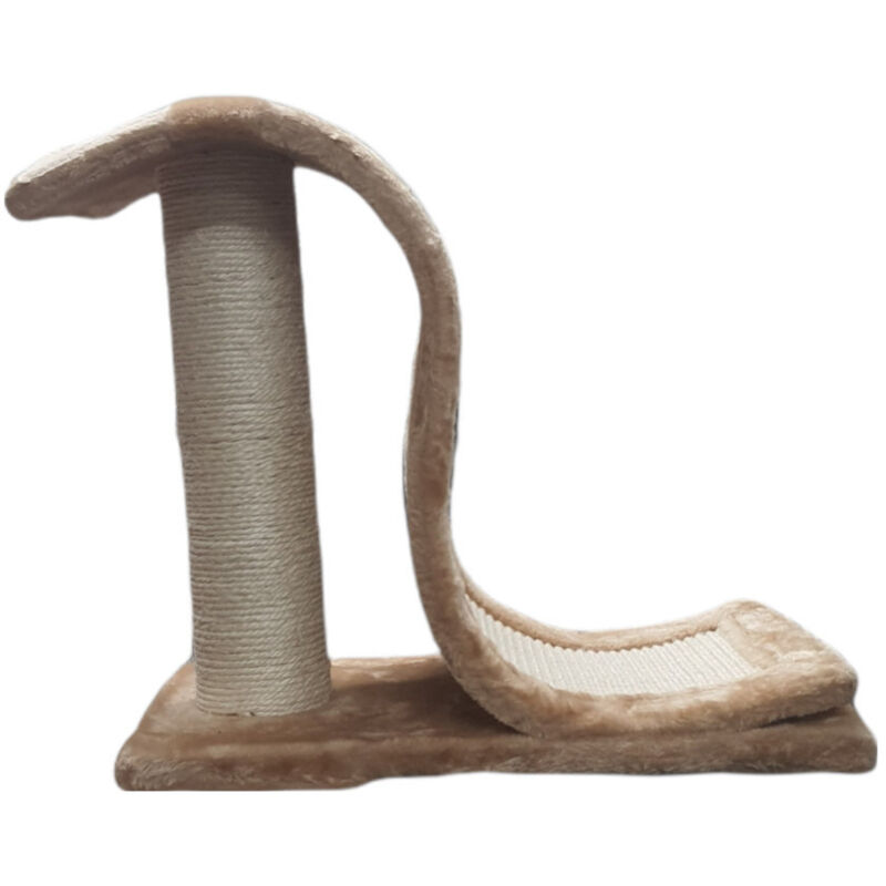 Trixie - Griffoir vague Inca avec bord en peluche, pour chat